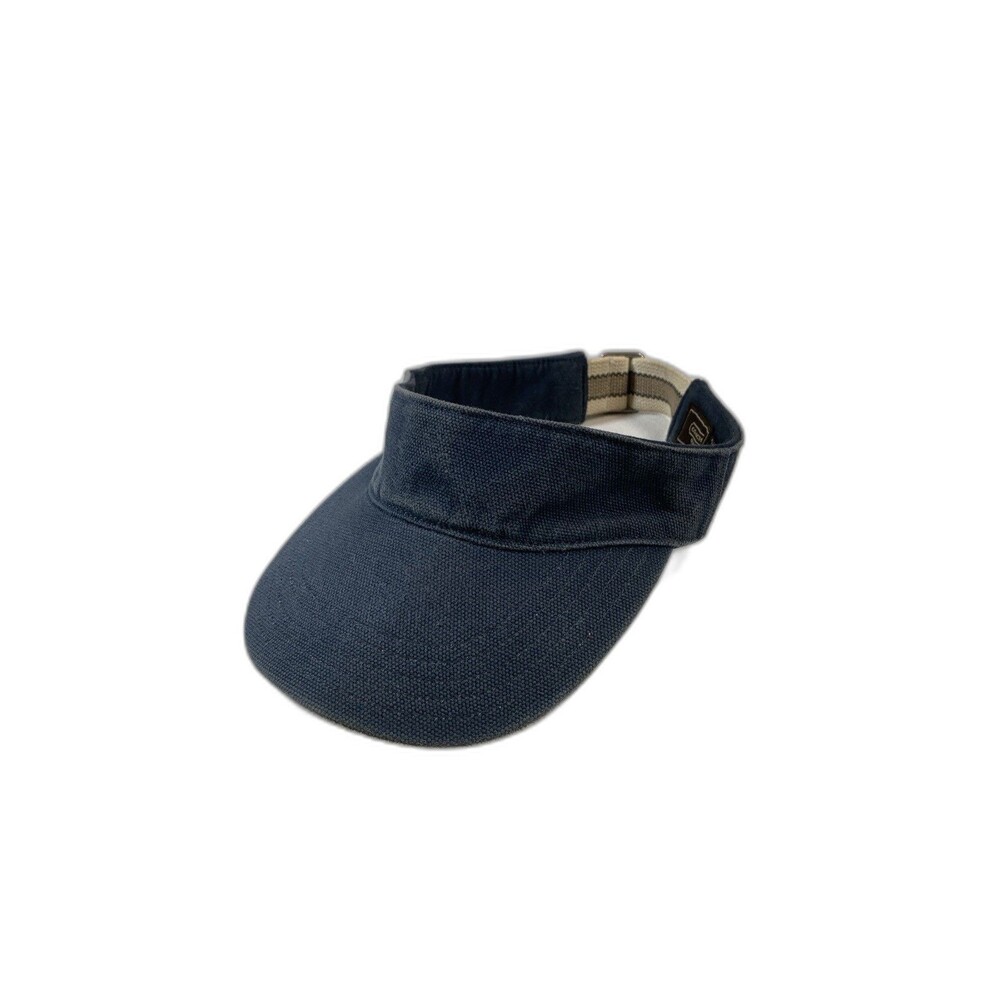 Coach Signature Blue Canvas Visor - Hat Adjustable Vintage Golf